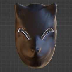Capture3.jpg Archivo STL Máscara Neko・Objeto de impresión 3D para descargar