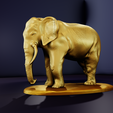 1.png Elephant standing STL