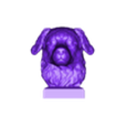 australian_shepherd.obj Australian shepherd bust 3D print model
