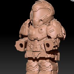 z4650804627307_f119a92a40f5e172138a6c24a8ebb711.jpg STL file Custom minifig doom guy 2016・3D print object to download