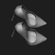 5.jpg 4 SET FASHIONABLE PENDANT WOMENS SHOES HALF-BOOTS 3D MODEL COLLECTION