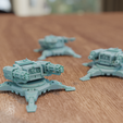turrets.png Бесплатный STL файл Часовая турель в стиле научной фантастики・Дизайн 3D-печати для загрузки