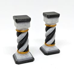 Robagon_StonePillar_MultiMaterial2.jpg STL file Stone Pillar for Gloomhaven - Multicolor・3D printer model to download