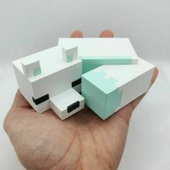 0c293f292f66256c78a12d59f89aebd1.jpg Fichier STL MINECRAFT RENARD ENNEIGÉ ET ENDORMI・Objet imprimable en 3D à télécharger