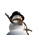 JG.jpg DOWNLOAD SNOWMAN 3D Model - Obj - FbX - 3d PRINTING - Christmas - Noel Christmas