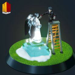 IMG-3283.jpg STL-Datei Edward Scissorhands Eisskulptur Diorama・Design für den 3D-Druck zum Herunterladen, MikeMakes08