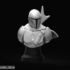 untitled.32.png OBJ file MANDALORIAN BUST・3D print design to download