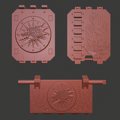 Land_raider_front.png Archivo STL gratis Salamandras Puertas Land Raider・Objeto para impresora 3D para descargar
