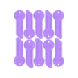 WrapUps_MULTIPLY_BicolorFlat_onePlate.stl WrapsUp, the complete bundle (learn to count +addition, -subtraction, *multiplication, /division) , Multicolor premium-look print with flat letters