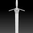 Preview06.jpg Geralt Steel Sword - Netflix Version 3D print model