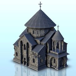 1.jpg Файл STL Orthodox square church - Flames of war Bolt Action Empire baroque Age of Sigmar Modern Warhamme・Идея 3D-печати для скачивания