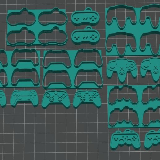Controler Cookie Cutter 3D model