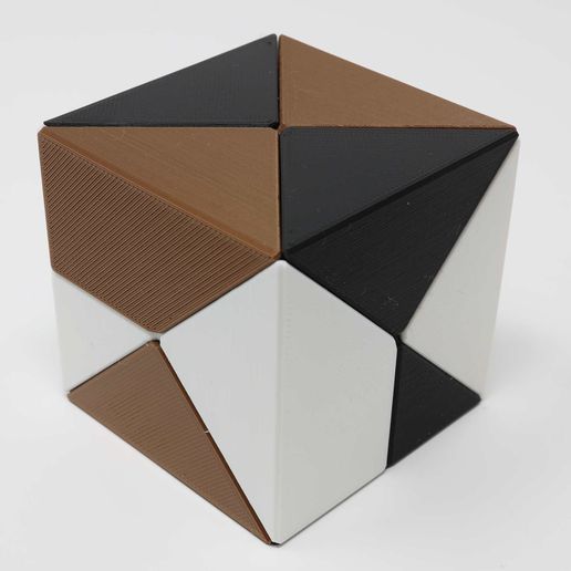 Diagonal Cube Puzzle - 3D model önizlemesi