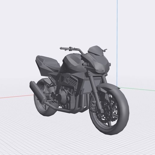 🏍️ kawasaki Z750・ STL File for ・Cults