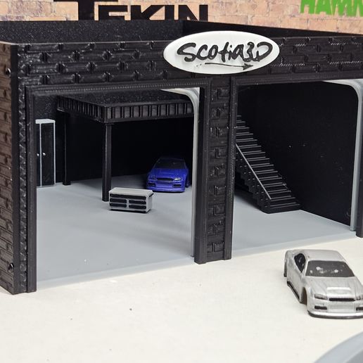 👽 1/76 - 1/64 SCALE GARAGE・ STL File for 3D printing・Cults