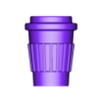 CoffeeCupKeychain.stl Set "Il diavolo veste Prada 2": tazza da caffè e portachiavi con occhiali, multicolore