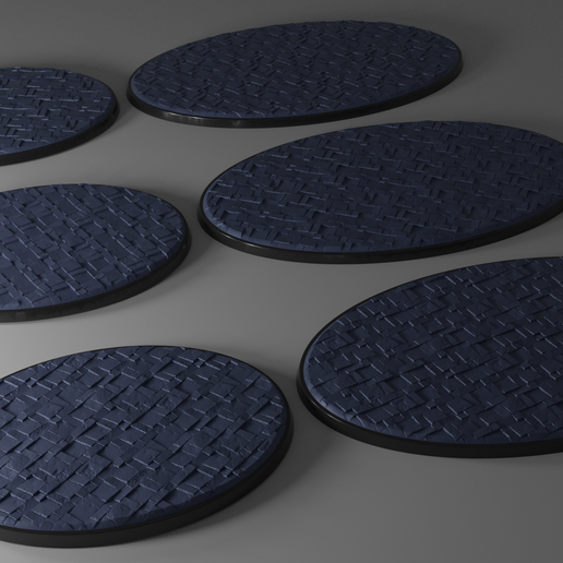 3x 120x92mm + 3x 170x105mm bases with random tiles