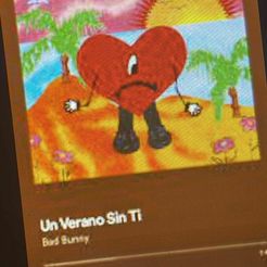 Bad Bunny Un Verano Heart – V&M Prints