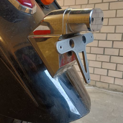 Honda Shadow Aero License Plate Bracket 140x114 mm 3D model