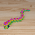 3_003.png WORM_ROSE- ARTICULATING FLEXI WIGGLE PET, PRINT IN PLACE