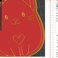 gatito-corazon.jpg Cat heart cookie cutter with heart - Cat heart cookie cutter