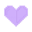 iman_midle_hearth_2.stl Half full heart magnet pixel art