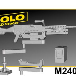 M240.jpg 1/6 scale vehicle mounted M240 machine gun