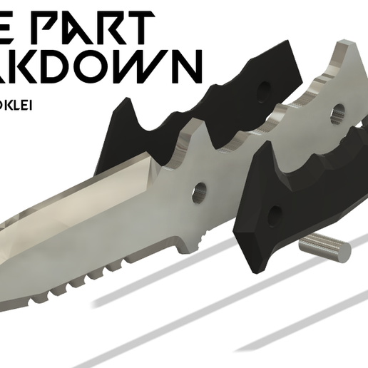 Valorant Knife Part Breakdown 3D model