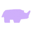 rhino.stl STL-Datei Digital Safari Stamps・Design für 3D-Drucker zum herunterladen