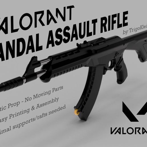 Valorant Vandal Assault Rifle 3D model