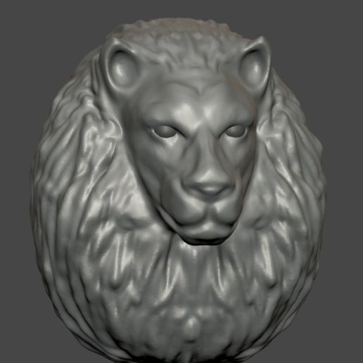 Lion head art leo 3D model