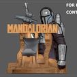 14.jpg MANDALORIAN PS5 PS4 CONTROLLER HOLDER MODÈLE STARWARS DISNEY