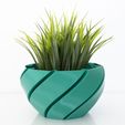 Vase_01_Green_02.jpg Macetero - Planter - - Jardinera impresa en 3D - 3D printed planter