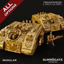 currium001.jpg 3D-Datei Praetorian Currium Rex, Surrogate Miniatures Juli 2023 Fahrzeugfreigabe・Vorlage für 3D-Druck zum herunterladen