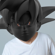 mascara3.png Goku Mask Dragon Ball - In parts for small 3d printers