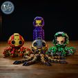 11.jpg OCTOBOT, ROBÔ POLVO ARTICULADO COM PILOTO ADORÁVEL, IMPRESSÃO NO LOCAL FLEXI