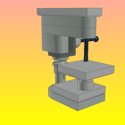 New-Model-01.png OBJ file NotLego Lego Drilling Machine Model 508・Model to download and 3D print