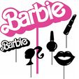 asd.jpg Cake Topper Adorno Torta - Barbie + Set de mini Cupcake