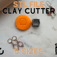 Polymer-Cutter.png Cauldron Polymer Clay Stud Cutter | 5 Sizes | Digital STL File | 3D Printing