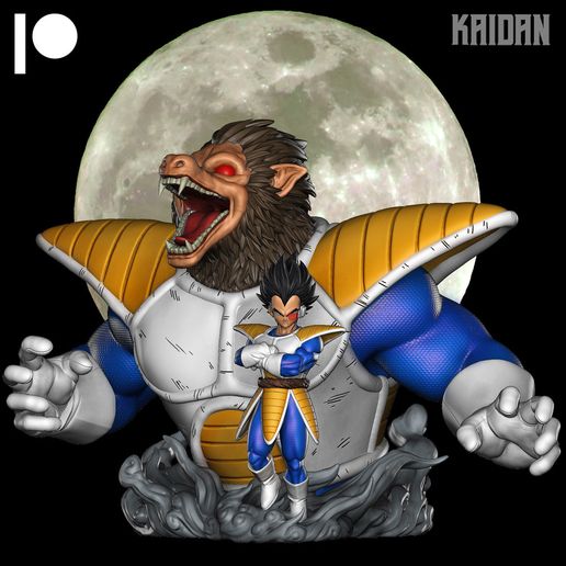 🗿 Vegeta x Vegeta Oozaru DBZ - STL ready for 3D printing