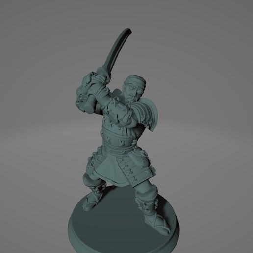 Download STL file Badass One-Eyed Samurai • 3D print template ・ Cults