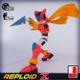 6.jpg 3D Print Action Figure - Reploid Z (based on Megaman Zero)