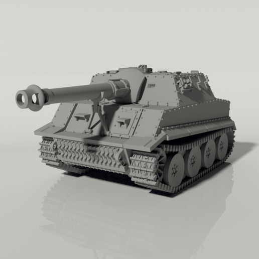 STL file Grim SturmTiger Assault Gun / JagdTiger Tank Destroyer・3D ...