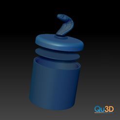 Avanata1_Kobra.jpg STL file Beautiful box with knob - cobra・Model to download and 3D print