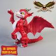 7.jpg FLEXI WINGED RED DRAGON | NO-SUPPORT CUTE ARTICULATE