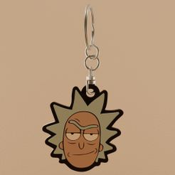 SmugRick.jpg Fichier STL Porte-clés Smug Rick- rick and morty・Objet imprimable en 3D à télécharger