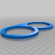 ring-base.png Double Cup Holder with Flaps, to Be Modified to Fit Your Car