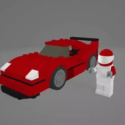 ezgif.com-gif-maker-2.webp Ferrari F40 Competizione Speed Champions 75890 3D MODEL