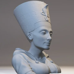 Captura-de-tela-2021-05-18-173453.png Free STL file Bust Nefertiti・3D printing template to download, fabriciopereiraba