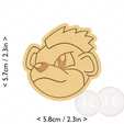 0058_growlithe_private_use_cults3d_otacutz-cm-inch-cookie.png #0058 Growlithe Cookie Cutter / Pokémon
